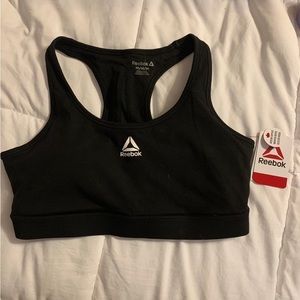 NWT Reebok Medium Black Sports Bra